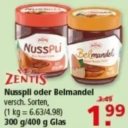 Multi Markt ZENTIS Nusspli oder Belmandel Angebot