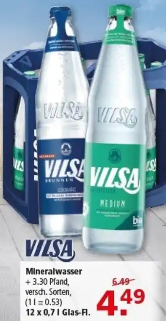 Multi Markt VILSA Mineralwasser Angebot