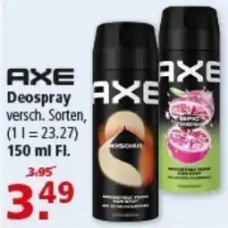 Multi Markt AXE Deospray Angebot