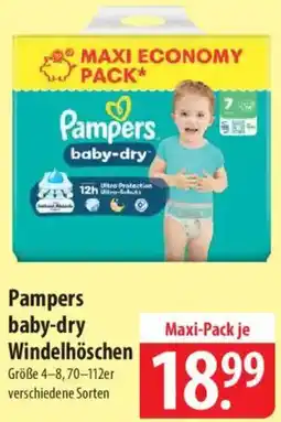 Famila Nord Ost Pampers baby-dry Windelhöschen Angebot