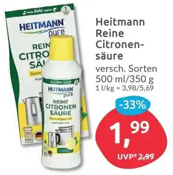 Budni Heitmann Reine Citronensaure 500ml/350g Angebot