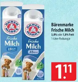 Famila Nord Ost Bärenmarke Frische Milch Angebot