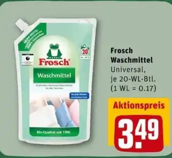 REWE City Frosch Waschmittel Angebot