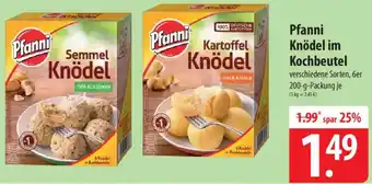 Famila Nord Ost Pfanni Knödel im Kochbeutel Angebot