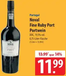 Famila Nord Ost Noval Fine Ruby Port Portwein Angebot