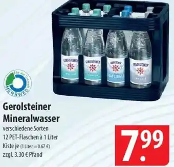 Famila Nord Ost Gerolsteiner Mineralwasser Angebot