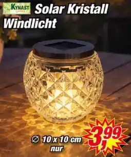Posten Börse KYNAST Solar Kristall Windlicht Angebot