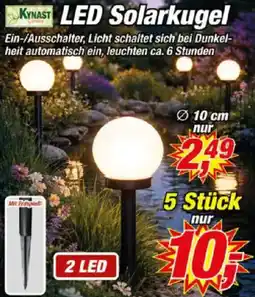 Posten Börse KYNAST LED Solarkugel Angebot