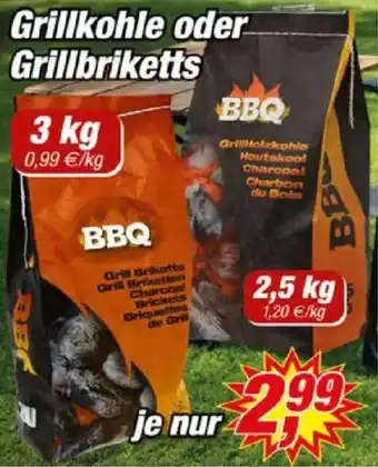 Posten Börse Grillkohle oder Grillbriketts Angebot