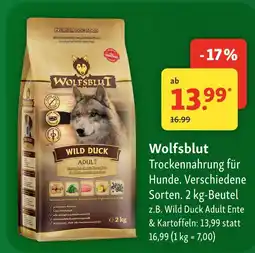 Fressnapf Wolfsblut trockenahrung für hunde Angebot