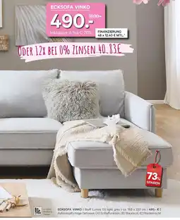 Kabs Polsterwelt Ecksofa vinko Angebot