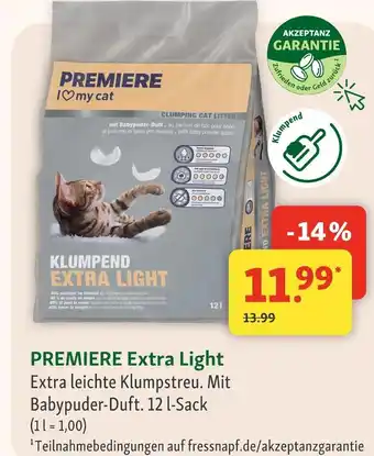 Fressnapf Premiere extra light Angebot