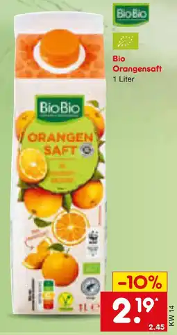 Netto Marken-Discount Biobio bio orangensaft Angebot
