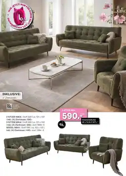 Kabs Polsterwelt 2-sitzer mika Angebot