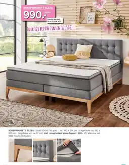 Kabs Polsterwelt Boxspringbett sleza Angebot