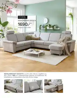 Kabs Polsterwelt Wohnlandschaft zoccetta Angebot