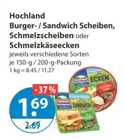V Markt Hochland burger-/ sandwich scheiben Angebot