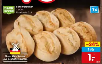 Netto Marken-Discount Backstube schnittbrötchen Angebot