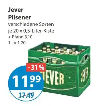V Markt Jever pilsener Angebot