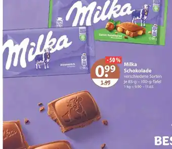 V Markt Milka schokolade Angebot