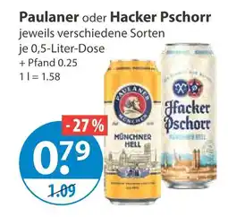 V Markt Paulaner oder hacker pschorr Angebot