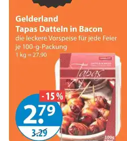 V Markt Gelderland tapas datteln in bacon Angebot