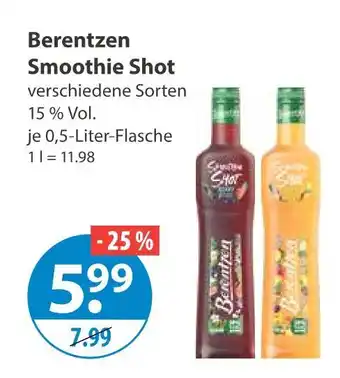 V Markt Berentzen smoothie shot Angebot