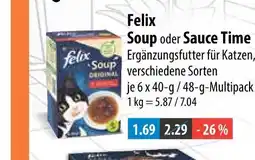 V Markt Felix soup oder sauce time Angebot