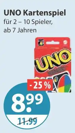 V Markt Uno kartenspiel Angebot