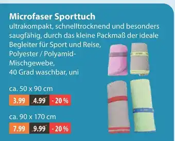 V Markt Microfaser sporttuch Angebot