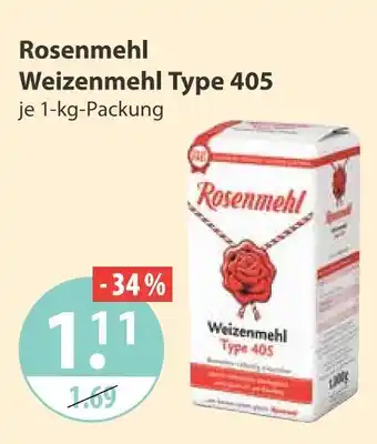 V Markt Rosenmehl weizenmehl type 405 Angebot