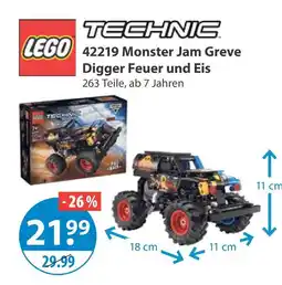 V Markt Lego technic 42219 monster jam greve digger feuer und eis Angebot