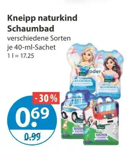 V Markt Kneipp naturkind schaumbad Angebot