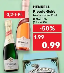Kaufland Henkell piccolo-sekt trocken Angebot