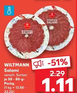 Kaufland Wiltmann salami Angebot