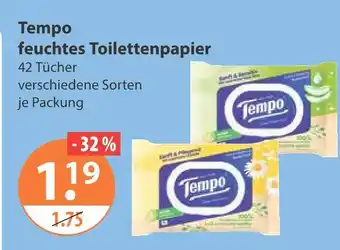 V Markt Tempo feuchtes toilettenpapier Angebot