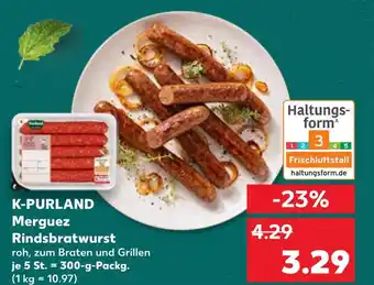 Kaufland K-purland merguez rindsbratwurst Angebot