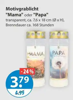 V Markt Motivgrablicht mama oder papa Angebot