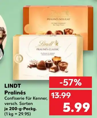 Kaufland Lindt pralinés classic Angebot