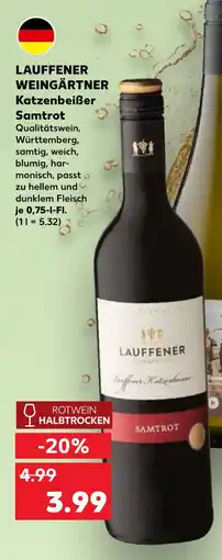 Kaufland Lauffener weingärtner katzenbeißer samtrot Angebot