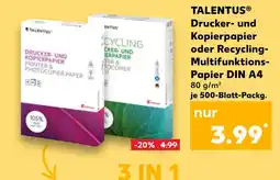 Kaufland Talentus drucker- und kopierpapier Angebot