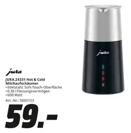 MediaMarkt JURA 24331 Hot & Cold Milchaufschäumer Angebot