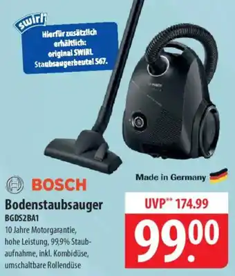 Famila Nord Ost BOSCH Bodenstaubsauger BGDS2BA1 Angebot