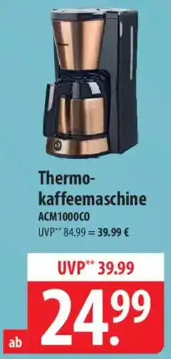 Famila Nord Ost Bestron Thermokaffeemaschine ACM1000CO Angebot