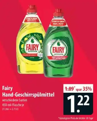 Famila Nord Ost Fairy Hand-Geschirrspülmittel Angebot