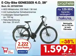 Netto Marken-Discount prophete E-City-Bike GENIESSER 4.0, 28" Angebot