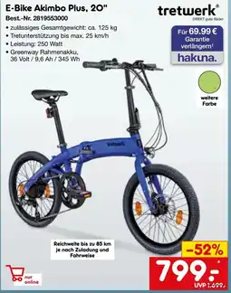 Netto Marken-Discount tretwerk E-Bike Akimbo Plus, 20" Angebot
