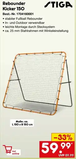 Netto Marken-Discount STIGA Rebounder Kicker 150 Angebot
