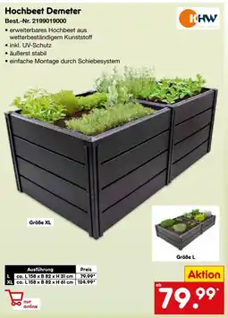 Netto Marken-Discount KHW Hochbeet Demeter Angebot