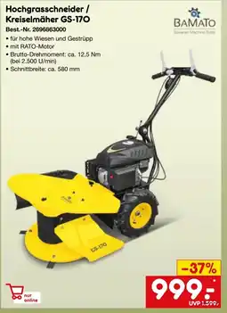 Netto Marken-Discount BAMATO Hochgrasschneider / Kreiselmäher GS-170 Angebot